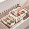 Snack Container Box Leakproof Food Storage Container Box With 8 Compartments Portable Tray With Lid Handle Organizer For Picnics