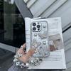 Klebe Pailletten Perle Schmetterling Handyhülle für IPhone17promax Feines Loch Linse Sturzsicher für Apple 16 Weiblich