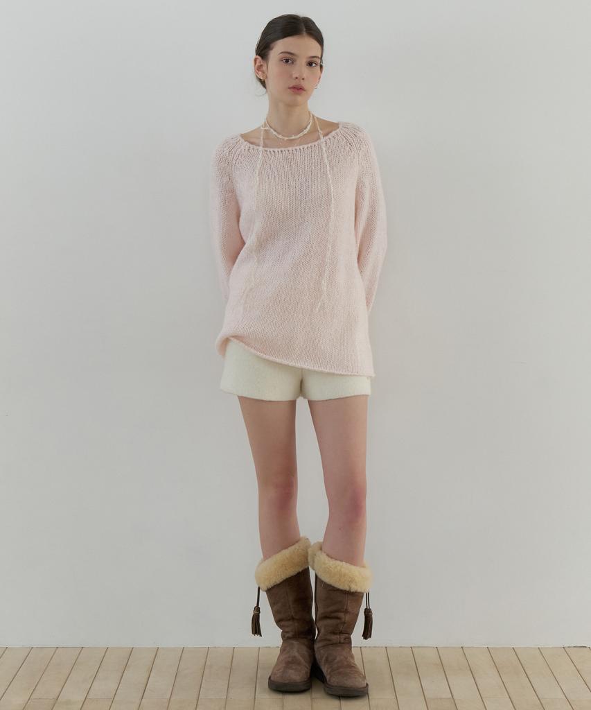 RE L Bonheur Raglan Knit (Powder Pink)