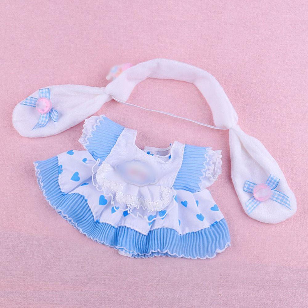 Clothes Cotton Doll Lolita Clothes 20cm Plush Doll Clothes 20 Cm Doll Jk Uniform Clothes  Kids