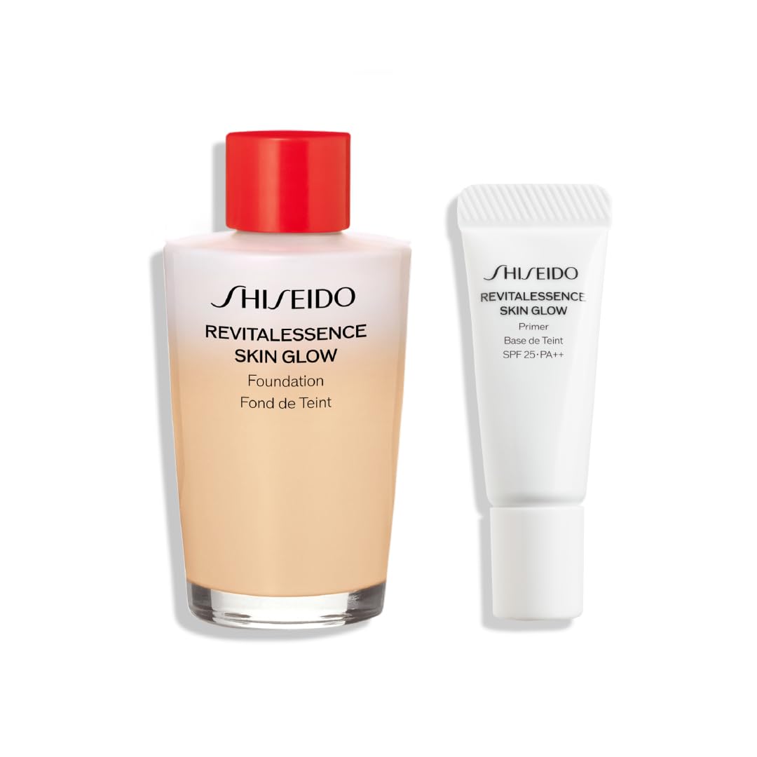 

SHISEIDO Набор сменного тонального крема 140 Фарфоровый Тональный крем-эссенция для сияния кожи 30 мл SPF30 В комплекте база под макияж специального размера Сыворотка для тонального крема Жидкий