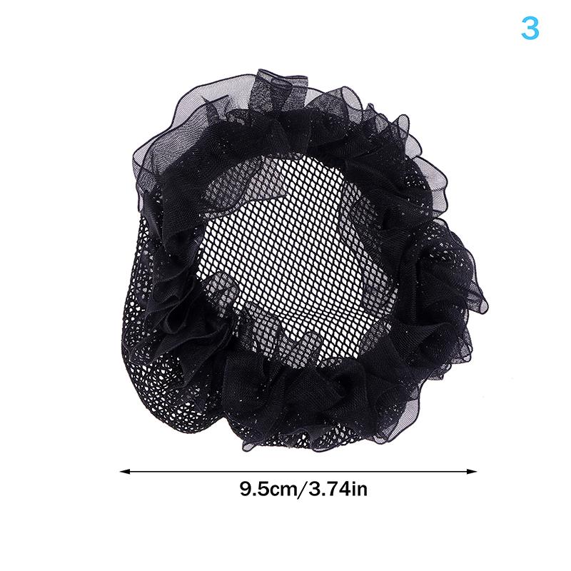 Mesh Crochet Hair Net For Women Invisible Bun Cover Hair Net Ballet Dance Skating Stretchable Hairnet Work Hair Accessories