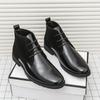Fashion High Quality and Comfortable Soft Leather Boots Brand's New Autumn High Top Business Men's Boots Outdoor Commuting Walking Boots