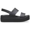 Crocs Brooklyn Thick Sole Casual Sandals Women's Black