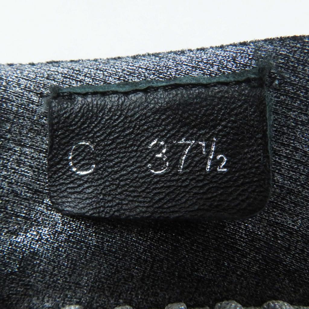 Very Good CHANEL Sneakers COCO Mark Logo Knit Sneakers/socks Gray Women 37.5 Used
