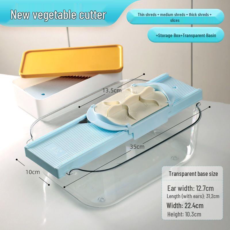 Commercial Handheld Potato Grater & Slicer with Hand Guard for Restaurants and Canteens