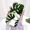 Blätter Monstera Grün Telefon Fall Für iPhone 8 7 6 6S Plus X SE 2020 XR XS 14 11 12 13 Mini Pro Max Mobile Fall