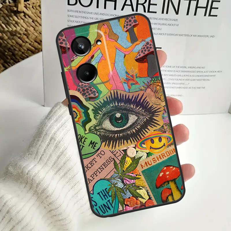 Eye Illustration For Realme GT7 Pro GT6 C75 C61 C67 C63 C71 C55 C51 C65 C53 10 11 12 13 14 15 Pro Plus Case