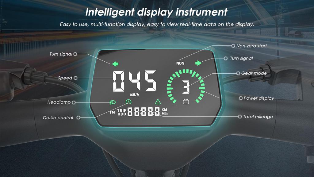 KuKirin A1 Electric Scooter - 45km/h Max Speed, 45km Range, 800W Motor, 10" Vacuum Tires, Foldable Design for Urban Commuting