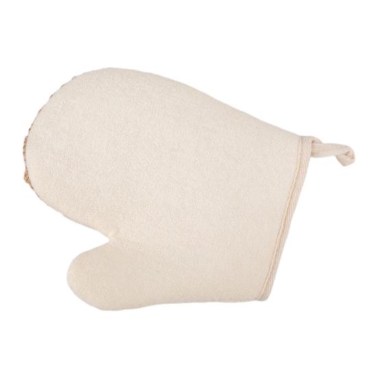 1Pc Bath Glove Burlap Fiber Glowing Skin Exfoliating Massage Scrubbing Shower Glove Sustainable Bath Accessories