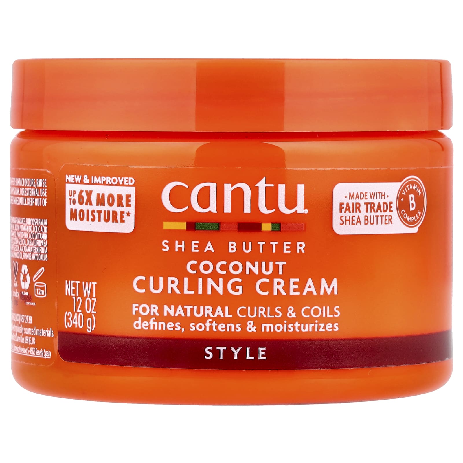 

Cantu, Shea Butter, Coconut Curling Cream, 340g (12oz)