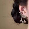 Light Luxury Vintage Chinese Style Water Drop Tassel Dangle Earrings For Women