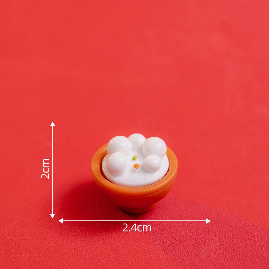 Realistic Miniature Resin Delicious New Year's Eve Dinner Decorative Food Model For Diy Dollhouse And Home Decor