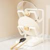 Countertop Pot Lid Organizer Pan Lid Storage Rack with Removable Drip Tray And Spoon Rest Kitchen Counter Organizer While Cooking