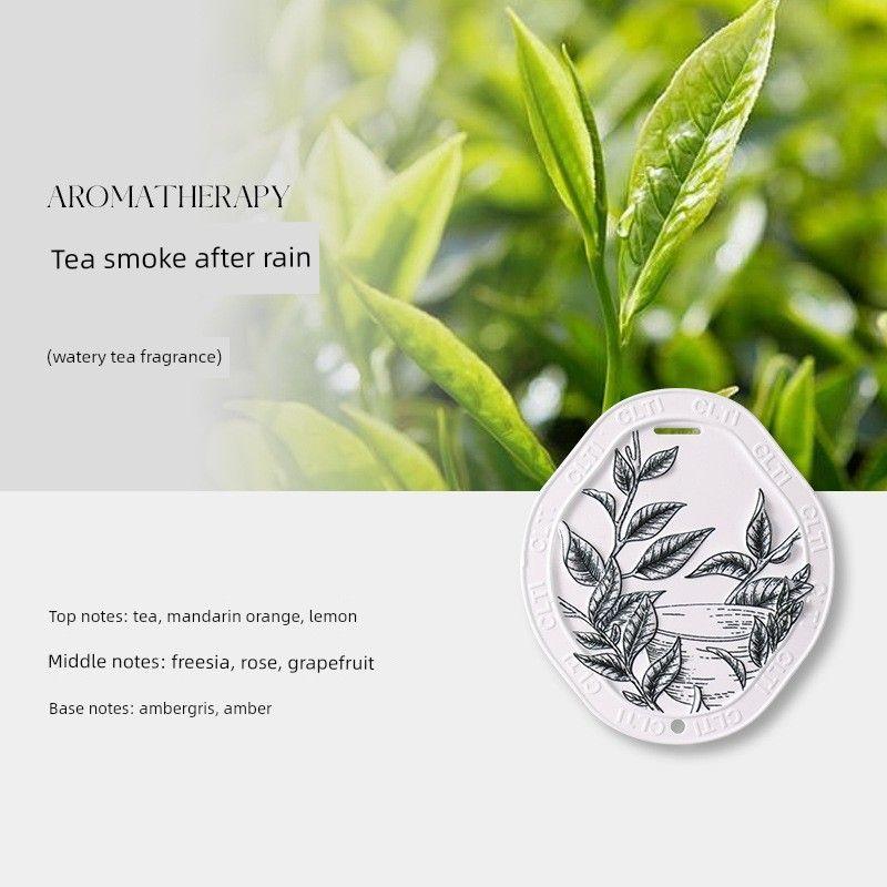 

Car-Mounted Gypsum Aroma Diffuser, Car Wardrobe Fragrance Tablets, Bedroom and Car Aroma Diffuser Stones, Long-Lasting Fragrance, High-End Accessories Tea Smoke after Rain [Watery Tea Fragrance]