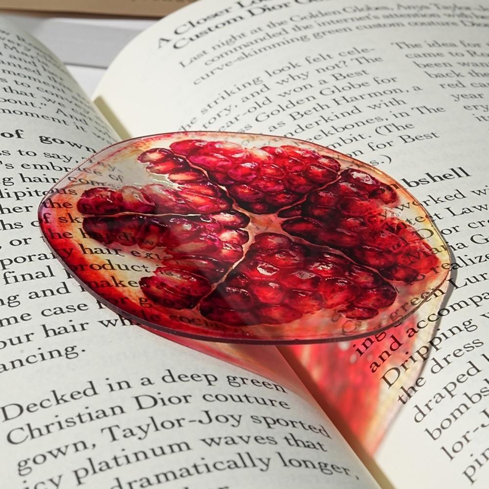 Funny Translucent Bookmark Simulation Fruit Fruit Bookmark New Acrylic Bookmark  Note Marker