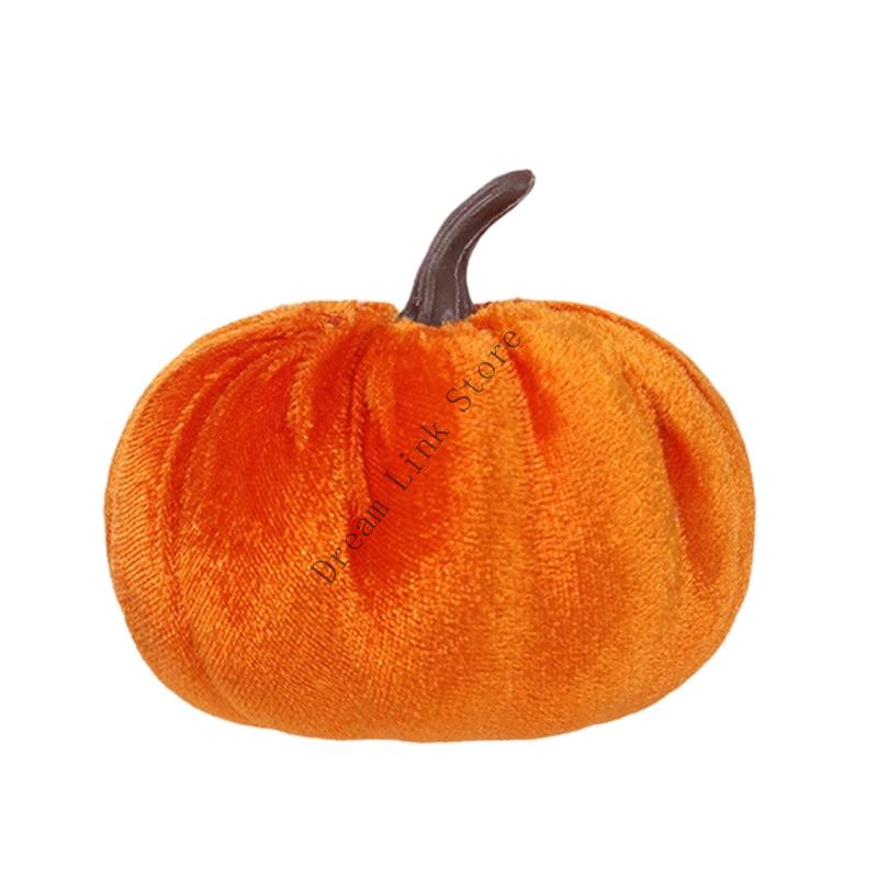 Q1FD Halloween Pumpkin Decoration Nordic Pumpkin Figurine Ornament Decorative Pumpkin