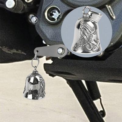 Vintage Motorcycle Bell Pendant - Zinc Alloy, Loud Ring Lucky Charm Necklace/Keychain Durable Enhances Style, Safe Ride Remin