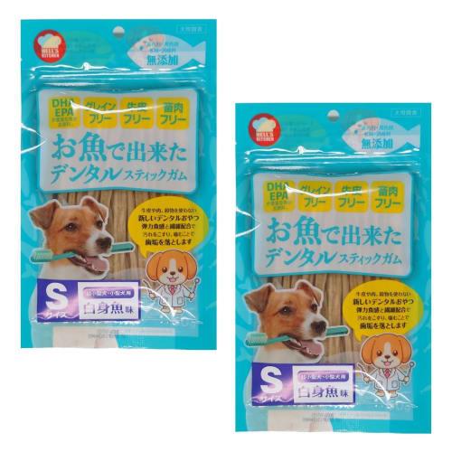 

Жевательная дентальная палочка для рыб, вкус белой рыбы, маленькая, 60 г (x2)