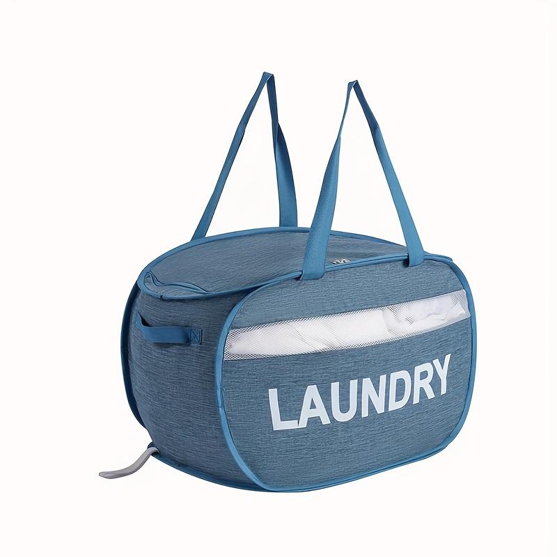 1pc Foldable Laundry Basket Breathable Oxford Fabric Storage Bag for Dirty Clothes Organizer Bag Large-capacity Laundry Bag