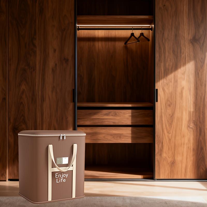 1 st Kraftiga hopfällbara förvaringspåsar med stadiga hopfällbara handtag - Stor kapacitet Kraftigt tygförvaring för flytt