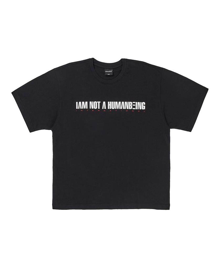Aimnaseohyumeonbiing I Am Not A Humanbeing Short Sleeve T-Shirt - Black