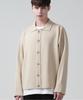 Gakkai Unions Oversized Crop Collar Cardigan Beige