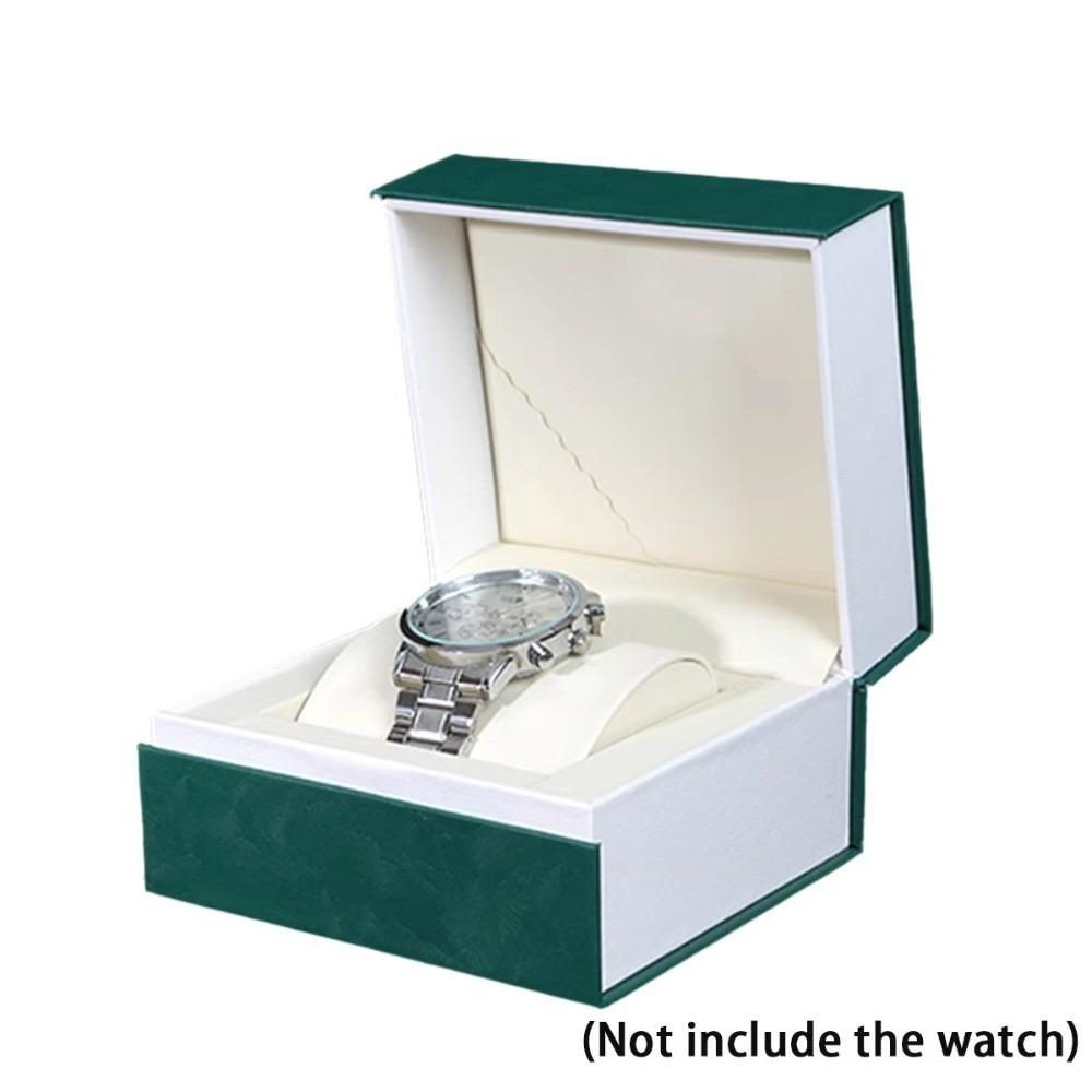 Display Case Watch Collection Storage Holder PU Leather Single Watch Organizer Box  for Women Men
