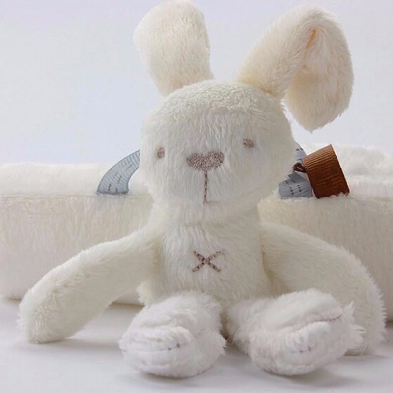 New Hot Mom & Pallas Baby Cradle Toy Soft Plush Rabbit Music Phone Products