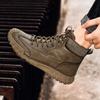 Men Handmade Pattern Leather Comfy Soft Sock Ankle Boots For Men