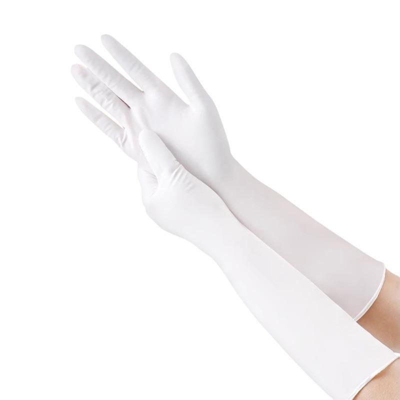 16 Zoll Verlängerte Nitril-Shampoonier-Spezial Wasserdichte Einweg-Spülhandschuhe für Damen