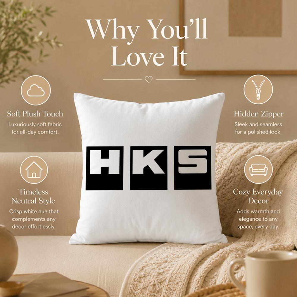 Auto Part H‑HHHKSSS Cushion Cover Double-Sided Printed Pillow Cover Hypoallergenic Dust-Mite Proof