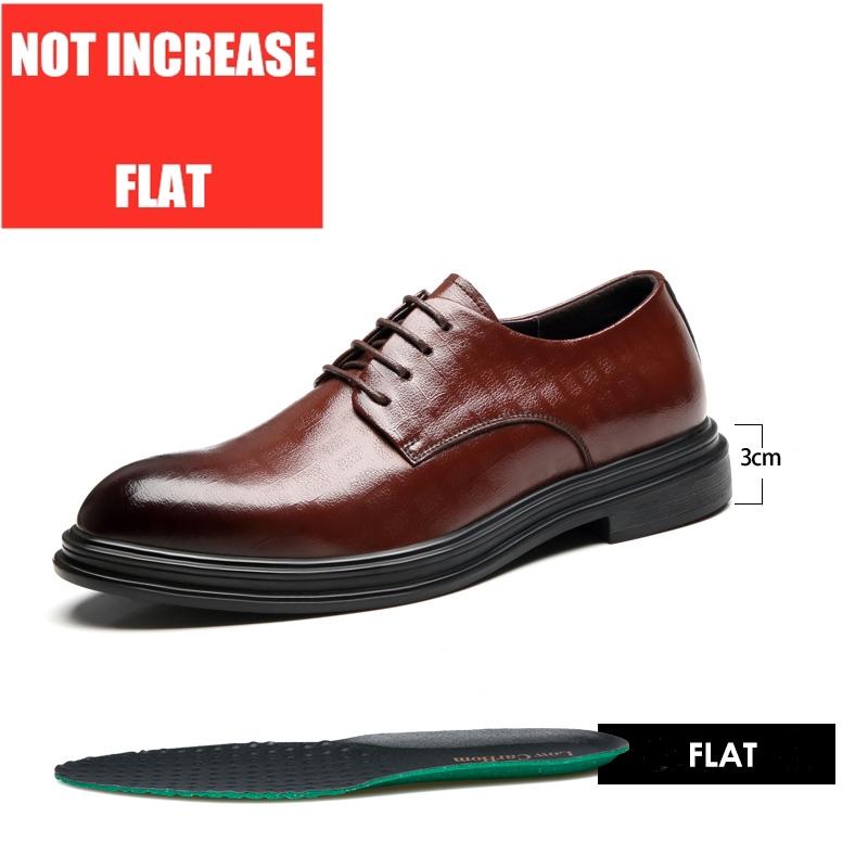 Fashion Elevator Shoes Men Dress Shoes 3/6/8 Cm Men Formal Shoes Winter/Spring Classic Business Luxury Men Oxfords Footwear Suit Shoes