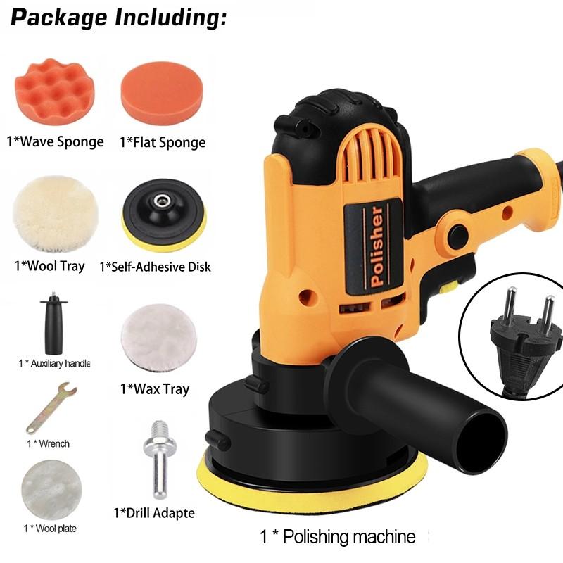 300W 5 Inch 6 Speed Regulation Polishing Sanding Machine Portable Car Polisher Random Orbital Air Sander