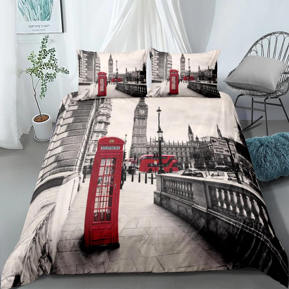 City View Duvet Cover Set Dubai City Night View Single Double Queen King Size Bedding Set for Adults 2/3pcs Soft Quilt Cover