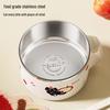 Bessice 304 Stainless Steel Cartoon Instant Noodle Bowl with Lid