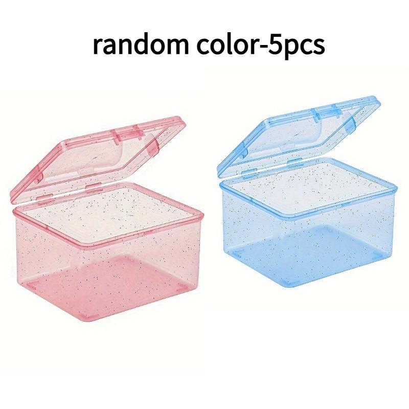 

5pcs Versatile Dustproof & Moisture-Resistant Flip Card Organizer, Office Pin Clip Box - Compact Storage Box for Trading Cards