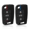 Key Case Cover For Vw Golf 7 Gti Polo T-Cross T-Roc Touran Tiguan Skoda Octavia Rapid Kodiaq Fabia Seat Ibiza Leon Ateca Arona