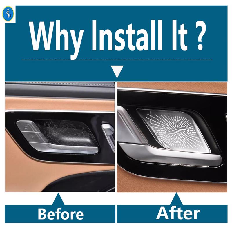 Car Inner Door Bowl Covers Trims For Mercedes Benz E C S GLC EQE EQS Class W214 W206 X254 W223 V295 V297 - 2025 Accessories