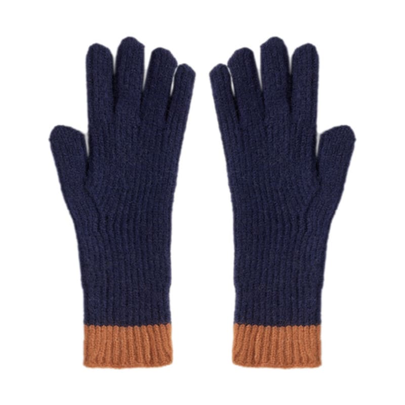 PAPERBOY Two-Tone Two-Hole Touch Gloves (6 Colors)