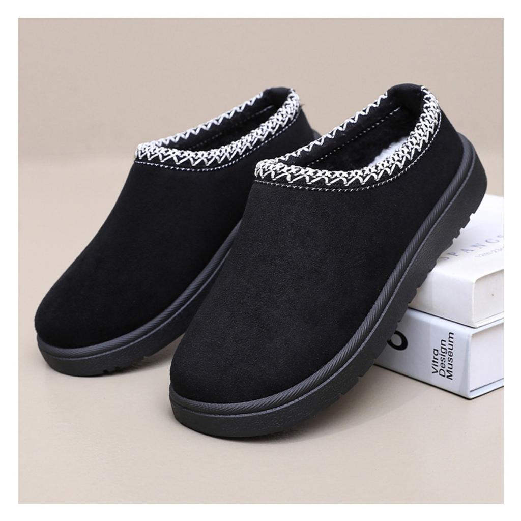 Snow Boots for Women Cross-border Plush Thick Cotton Boots for Women, Short Boots with Soft Soles, Comfortable Home Cotton Slippers