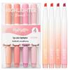 New Gradient Morandi Highlighter Pen Set - Large Capacity, Eye-Friendly Fluorescent Colors