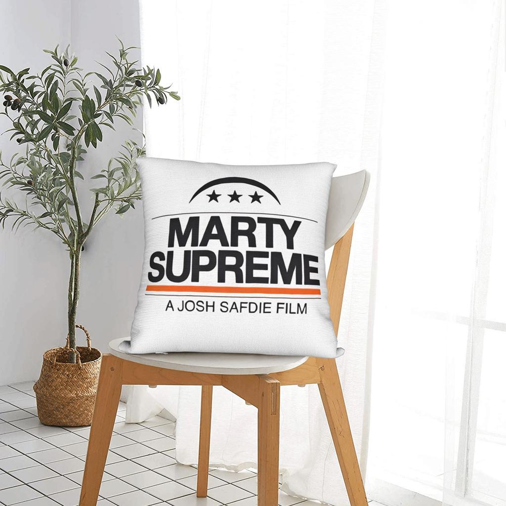 Marty Supreme Movie Square Pillow Cases Cushion Covers Vintage Zipper Decorative Pillowcover For Sofa 18"