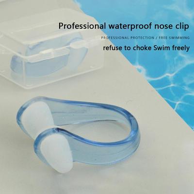 Nasenklammer für Erwachsene und Kinder, Schwimmtraining, Anti-Wasser-Anti-Rutsch-Silikon-Nasenklemme, Schwimmausrüstung