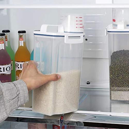 Value Set of 2 Asvel Airtight Rice Containers, 2kg, White, 7509