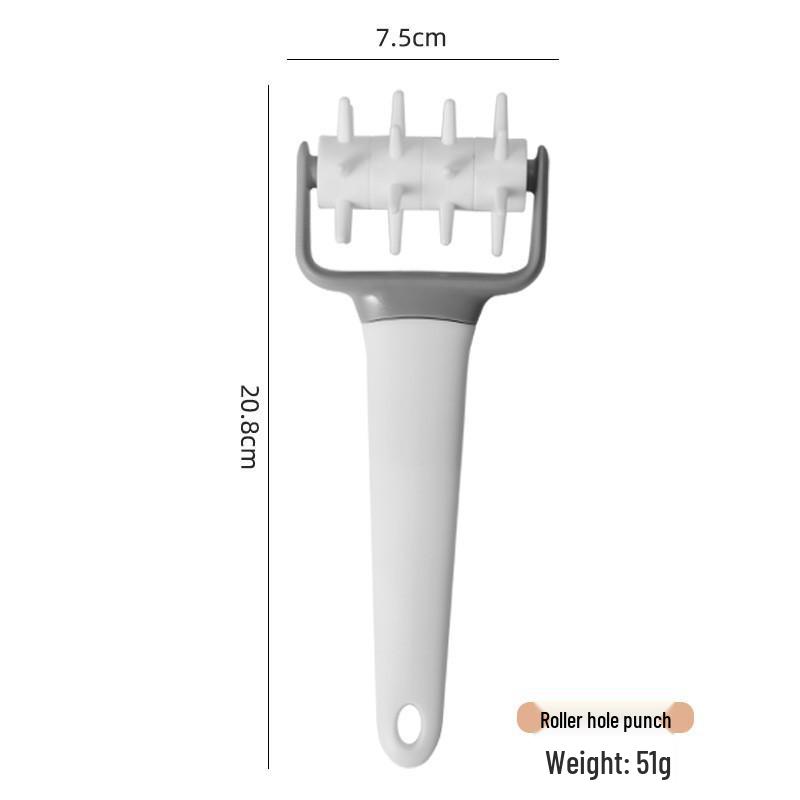 Non-Stick Multi-Purpose Rolling Pin & Patterned Dough Cutter Set