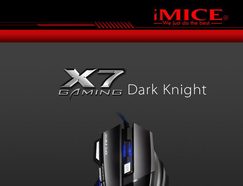 iMICE 7-Key Colorful Breathing Light Gaming Mouse for Desktop and Laptop