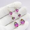Watermelon Tourmaline Quartz Earrings, 925 Sterling Silver Dangle Earrings, Multi Stone Tourmaline Earrings, Gift for her, Birthday Gift