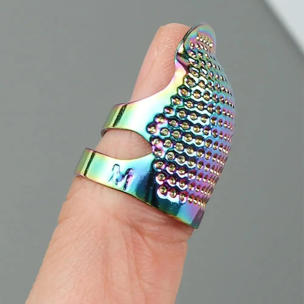 10PCS Adjustable Sewing Thimble Retro Sewing Finger Protection Cover Needle Thimble Ring Handmade DIY Craft Embroidery Sewing Tools