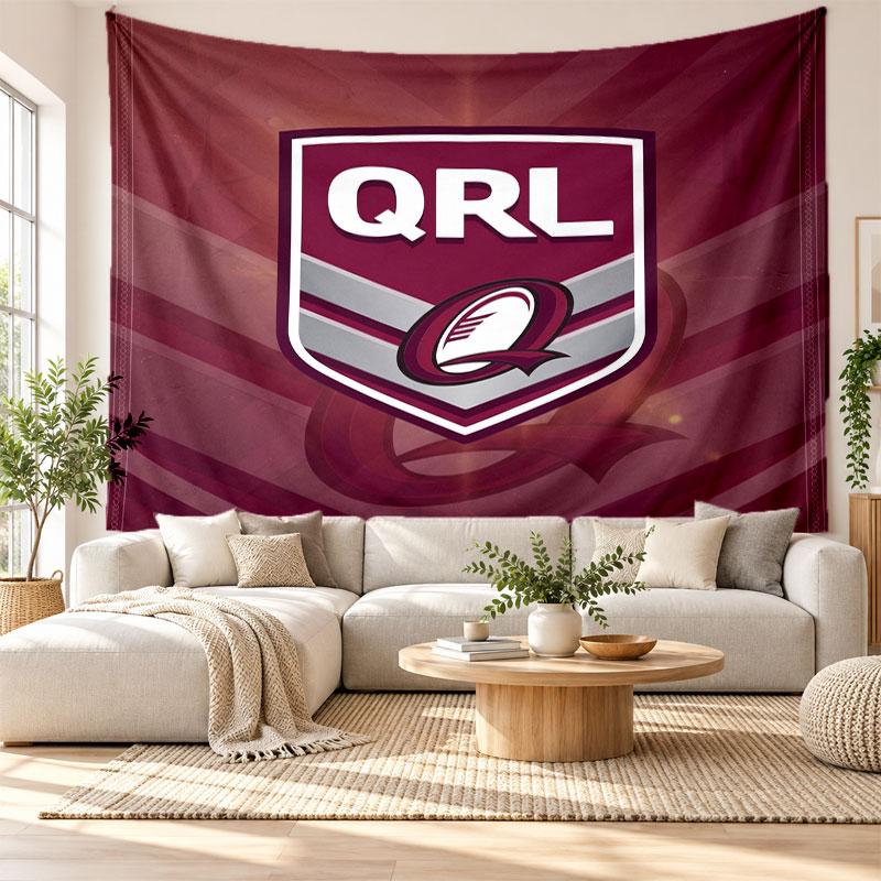 Queensland Maroons Wall Tapestry, Soft Fabric Wall Hanging, Decorative Backdrop For Bedroom Home Wall Art